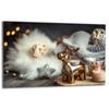 GLASS PROTECTIVE PLATE FOR STOVE 80x52 CHRISTMAS
