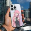 B-Bocchi-the-Rock Anime Phone Case For iPhone 17,16,15,14,13,12,11 Pro,Max,Plus,X,XS,XR,SE4,E Mini Transparent Soft Cover