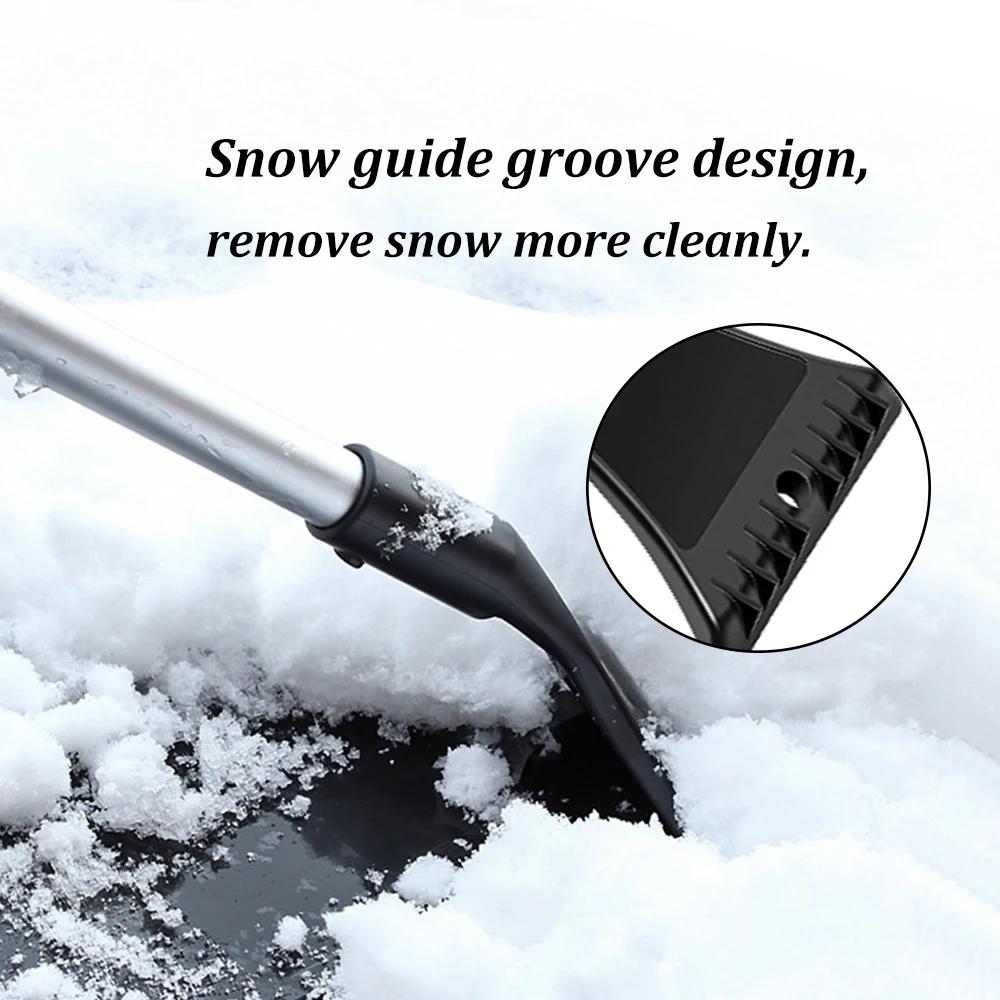 Extendable Car Windshield Ice Scraper Auto Glass Snow Shovel Winter Snow Removal Brush Cleaning Tool for Car Windscreen