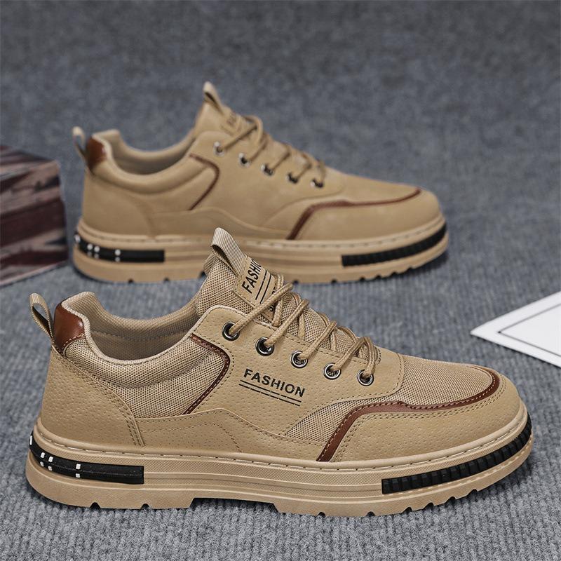 Men's Shoes Spring Breathable New Casual Sports Tooling Board Shoes Men's Non-slip and Wear-resistant Work Trendy Shoes