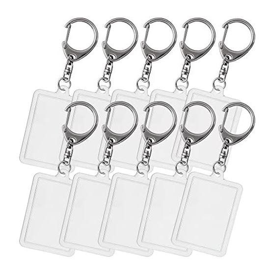 [EBISU Design] Ham-pachi Rectangular Made in Japan 50x35mm Acrylic Keychain Photo-in Keychain