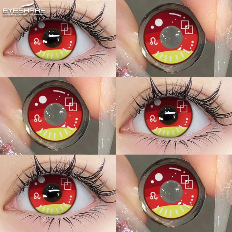 AMARA Cosplay Anime Eyes Lenses for Eyes Makeup Ccrazy Halloween Beauty Contact Lenses Eye Cosmetic Color Lens Eyes