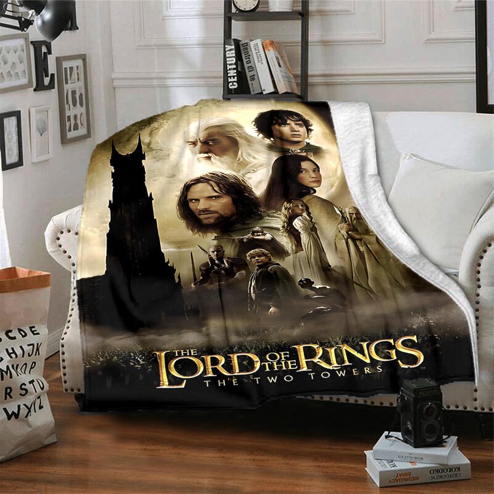 1pc The Lord of the Rings The Two Towers Flannel Blanket Soft Warm Throw for Home, Office, Travel, All-Season Cozy Bedding GiftL1172