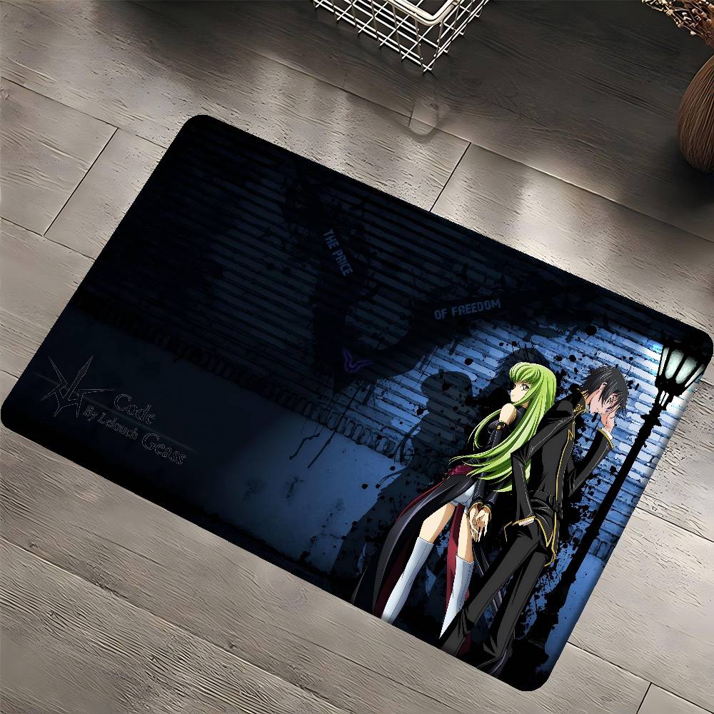 C-CODE-GEASS L-Lelouch Entrance Door Mat Nordic Style Bedroom Living Room Doormat Home Balcony Anti-Slip Modern Home Decor