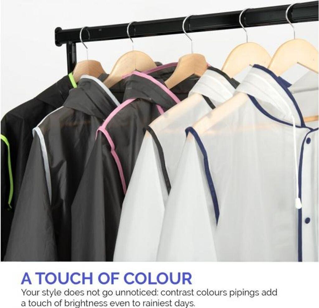 Куртка Perletti дождевое пончо со светоотражающими деталями серо-белая