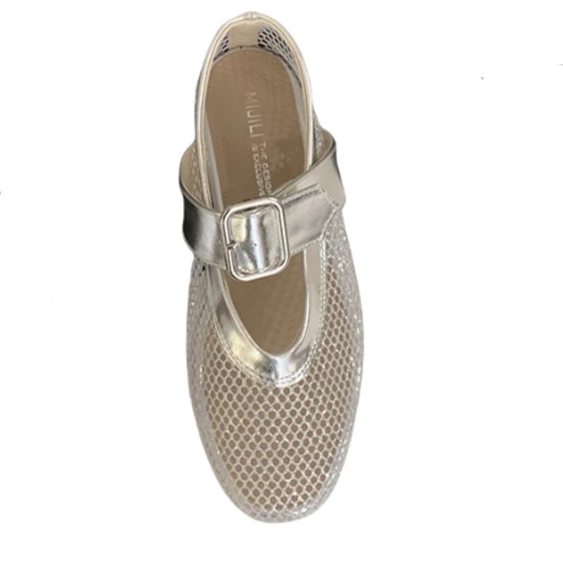 Fashion Flats Mesh Women Loafers Shoes Fashion Designer Woman's Sandalias Summer 2025 Dress Cozy Sneakers Brand Walking Zapatos De Mujer