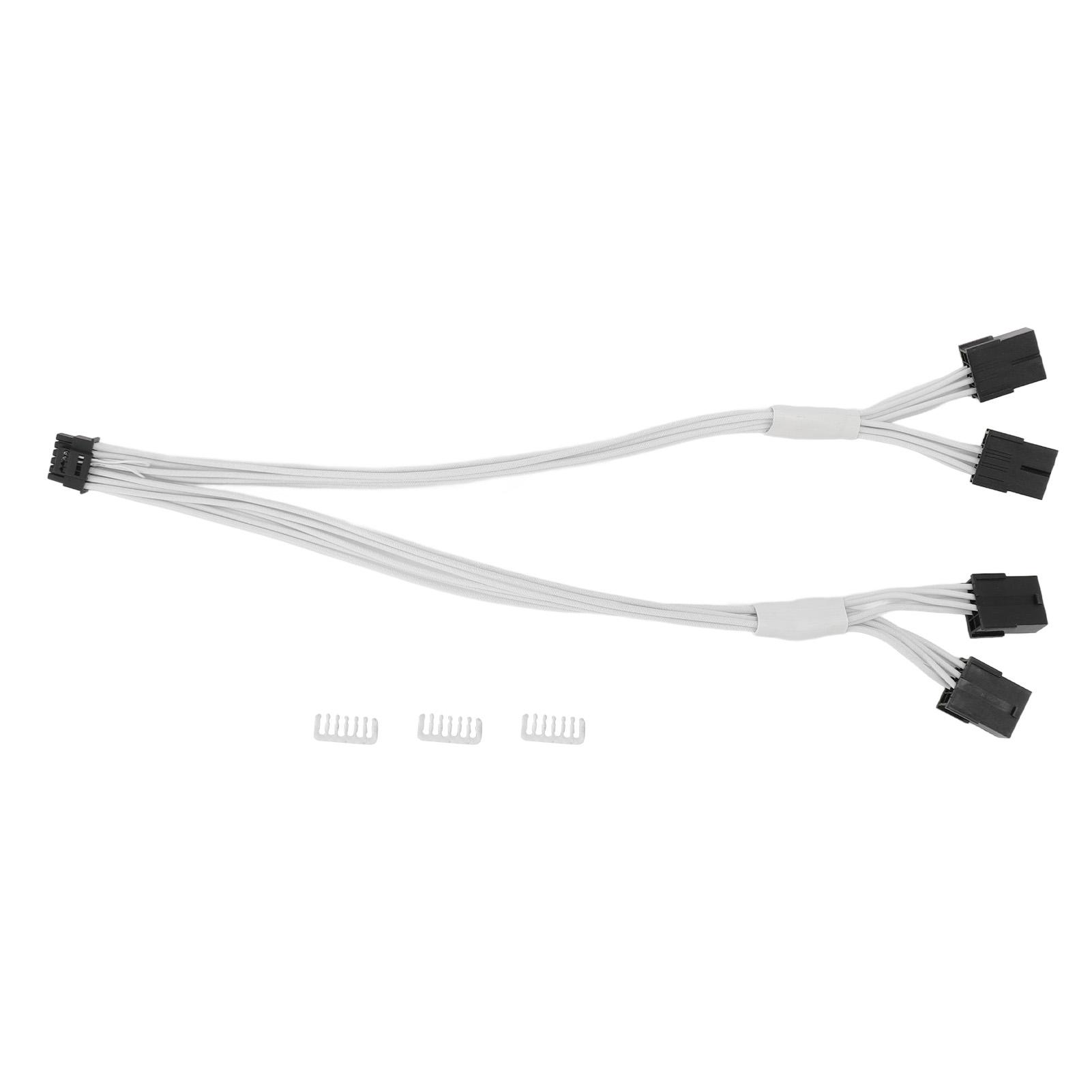

12VHPWR PCI E .0 Кабель-подовжувач 16-контактний штекер до PCIE .0 4x8-контактний гніздо подовжувальний кабель для White