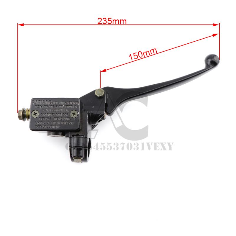 Motorcycle Brake Pump Front Master Cylinder Hydraulic Brake Lever Right For Dirt Pit Bike ATV Quad Moped Scooter Buggy Go Kart