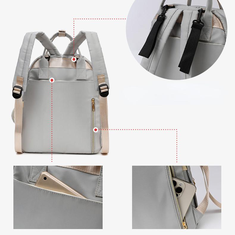 Bolsas de pañales para mamá, mochila para mamá, bolsas de pañales de viaje de gran capacidad, bolsas de maternidad multifunción con bolsillo para chupete