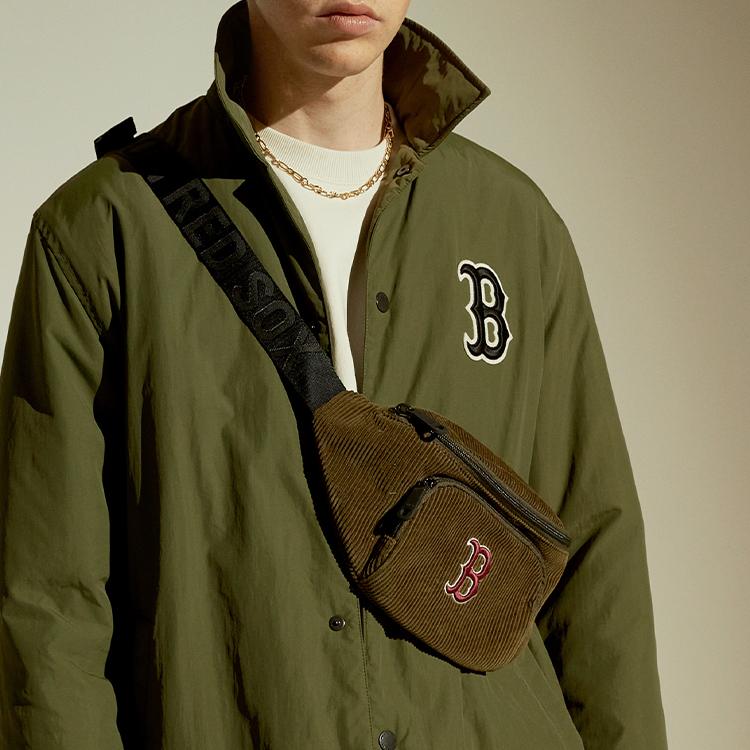 New MLB Boston Red Sox Corduroy Fanny Pack Regular Unisex Green 32BGCB011-43K