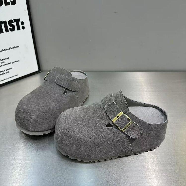 

Retro inner height increase thick bottom women s new autumn small man Boken bag head half slippers outside wear 40 верблюд