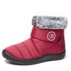 -3 large size women's shoes, winter new cotton shoes medium tube piled thickened warm snow boots