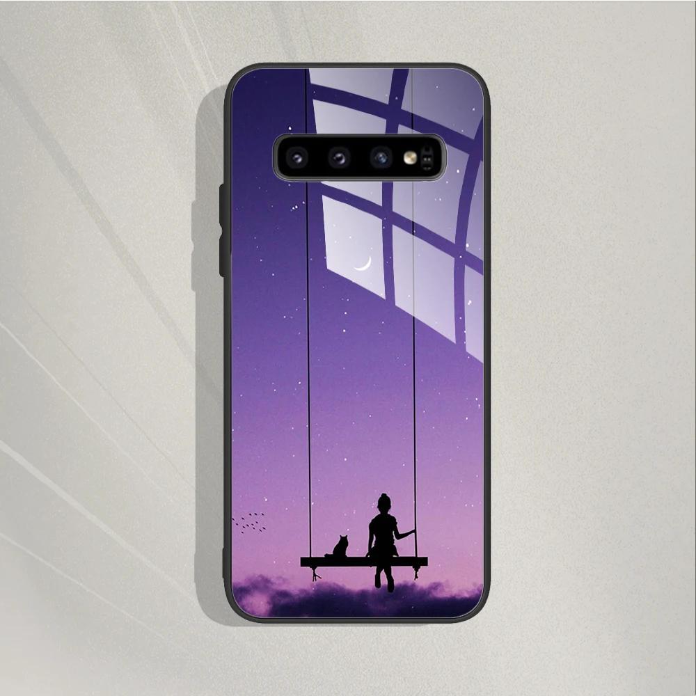 For Samsung Galaxy S10 S 10 Plus S10E Case Shockproof Tempered Glass Case Hard Back Cover Funda For Samsung S10 Case S 10 Bumper
