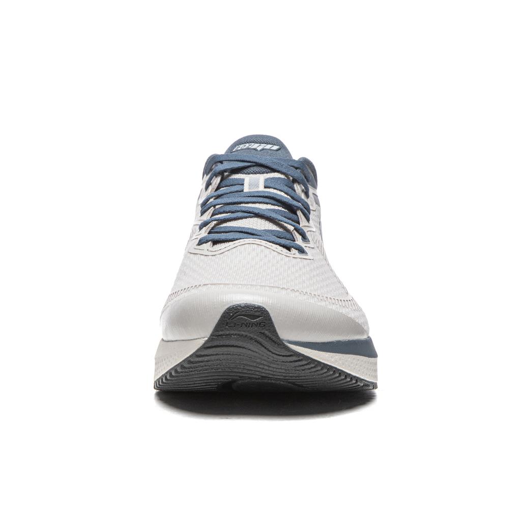 Li Ning Cushioning Slip Resistant Abrasion Resistant Breathable Low top Casual Running Shoes Men's Sponge Gray ARSW105-3