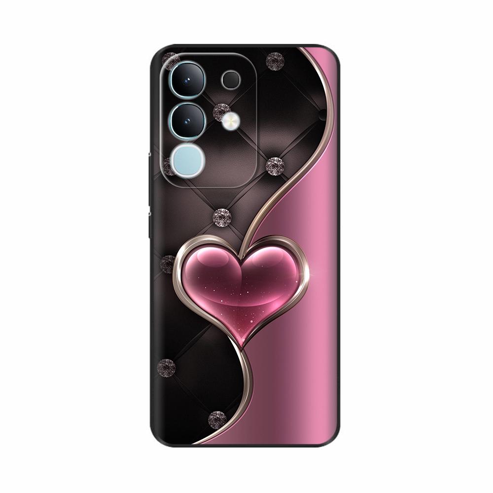 Pour Vivo Y29 4G Coque Mignon Panda Silicone Liquide Doux Étuis de Téléphone Pour Vivo Y29 4G Coques Y 29 Fundas Protection Dessin Animé Couverture Arrière