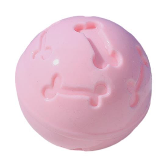 

Игрушка для питомца, чистящая зубы, полая косточка, утолщенный, устойчивый к укусам материал TPR, жевательная игрушка со встроенным звуковым шариком розовый
