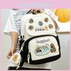 Durable Oxford Student Backpack For Middle Schoolers With Fun Cartoon Theme