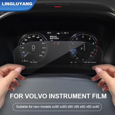 Dla volvo XC60 XC90 S90 V90 XC40 S60 V60 modyfikacja wnętrza pcv folia na deskę rozdzielczą kontrola centralna wyświetlacz ochronny