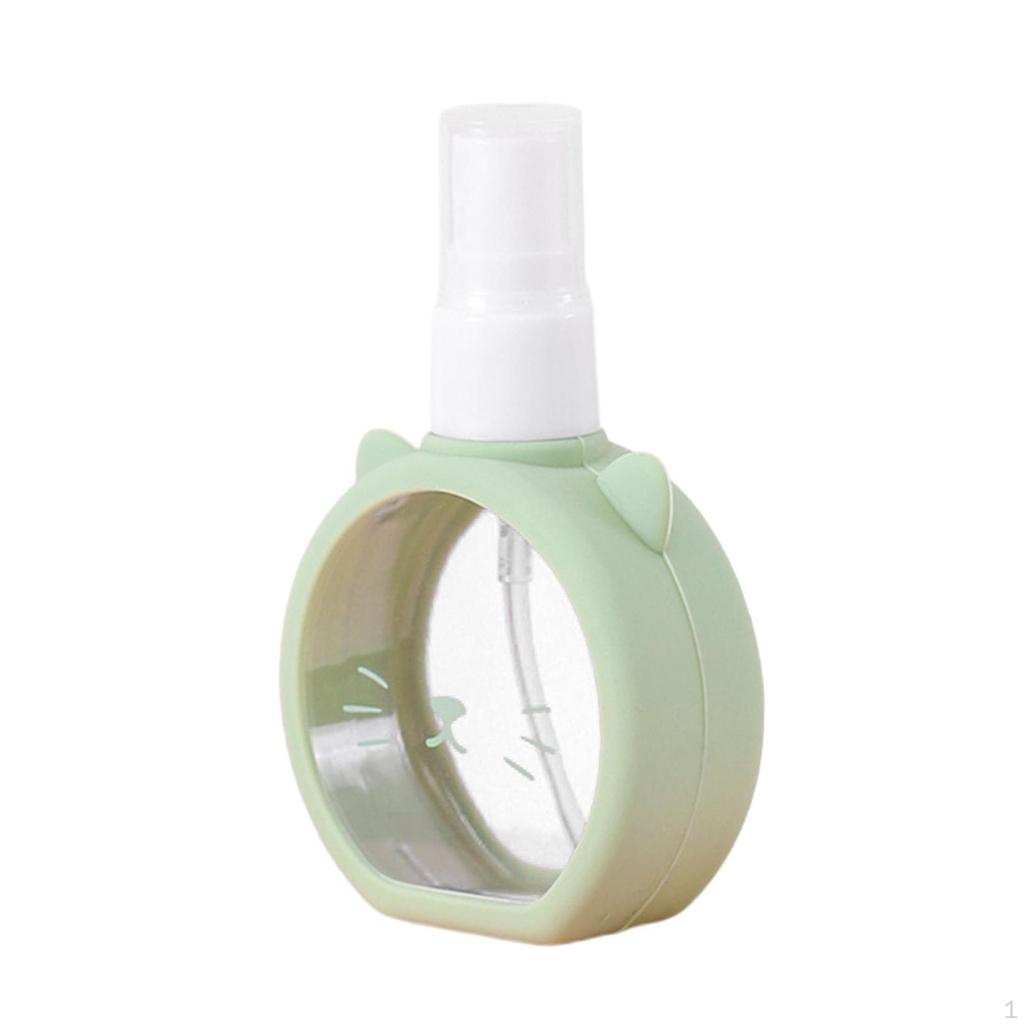 Mini Spray Bottle Cosmetics Separate 55ml Clear Leak Proof Durable Silicone Travel