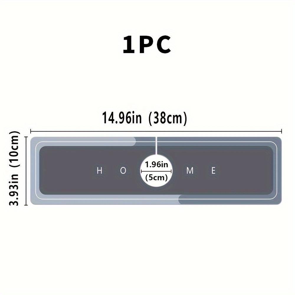 

High-End Simple Style Faucet Mat Stain-Resistant Sink Splash Pad Kitchen Absorbent Mat Table Mat Bathroom Sink Waterproof Mat 10X40CM&Strip
