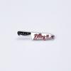 Black Cat Cartoon Knife Brooch with English Letter Design - Creative Fashion Bag Accessory Badge