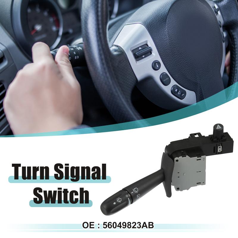 X Autohaux Car Steering Column Turn Signal Switch Cruise Control Switch 56049823AB for Dodge for Mitsubishi for Chrysler 2002-10