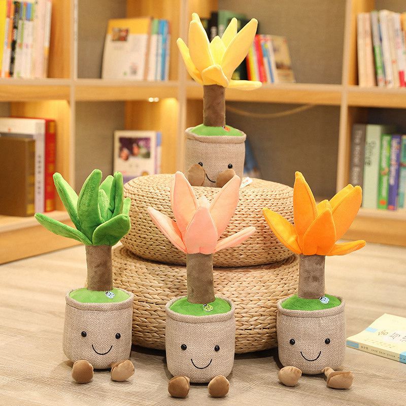 Fun Pot Series Plush Lucky Bamboo/Dragon Beard Tree Plants Stuffed Plushies Toys Soft Decor Doll Money Tree Potted Pillow