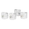 Effector Control Knobs, Guitar Effector Knobs with Slot Design, 4-Piece, High Precision, Transparent