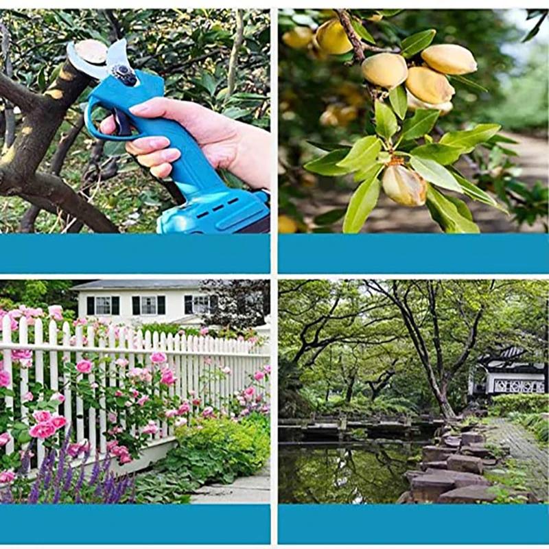 SK5 Cordless Pruner Cutting-Blade 40mm Electric Pruning Shear Accessory Efficient Fruit Tree Bonsai Pruning Branches Garden Tool