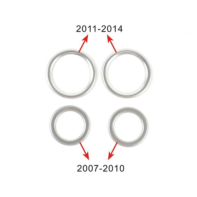 Carbon Color Car Accessories Dashboard Panel Side Air Condition Vent Outlet Frame Trim For Mercedes Benz C Class W204 2007-2014