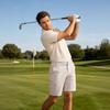 Shorts de Golf d'Été pour Homme à Taille Élastique Casual Sport Entrejambe de Cinq Pouces Tissu Léger Respirant à Séchage Rapide