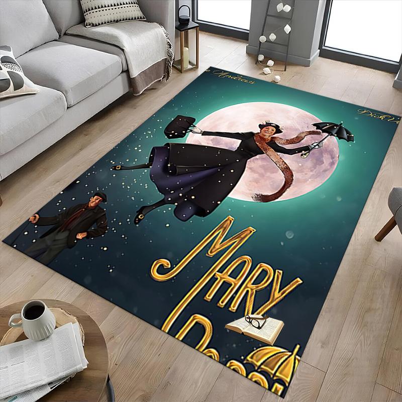 1PC Mary Poppins Extra Large Non Slip Floor carpet, Office, family, bedroom, Studio Large Area Rug Indoor Rugs