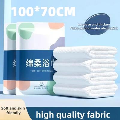 100x70CM Einweg-Kompressionstuch Verdicktes Reisehandtuch-Set Einzeln verpackt Tragbar für Camping Wandern Geschäftsreise