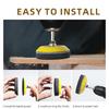 Gold Hook and Looping Sanding Discs with Backing Pad Assorted for Polishing and Sanding Car Metal Wood Drill Sanders