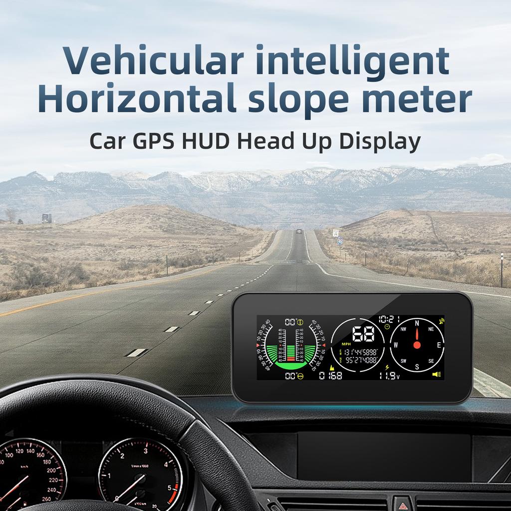 Car Speed Slope Meter Intlligent Inclinometer M50 M60 Off-road 4X4 Compass GPS Speedometer Tilt Pitch Angle On-board Computer