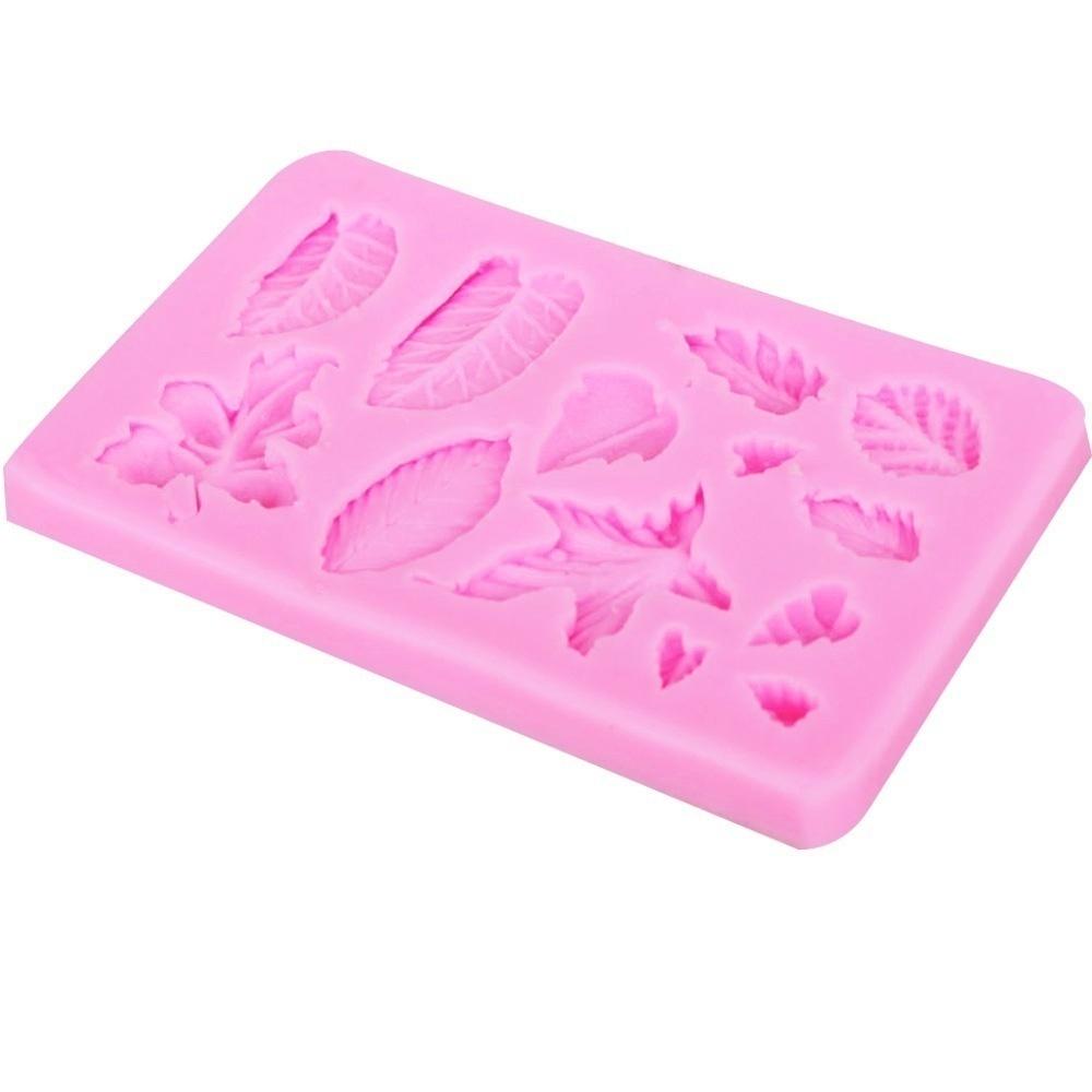 Ahornblatt Rosenblatt Kuchenrand Silikonformen Weihnachten Cupcake Fondant Kuchen Dekorationswerkzeuge Schokolade Süßigkeiten Tonformen