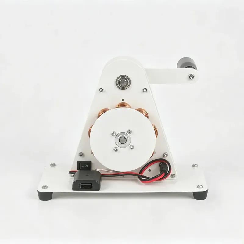 Hand Crank Generator USB Portable Emergency Power Dynamo Manual Generator for Camping Phone Charging Physics Teaching Model