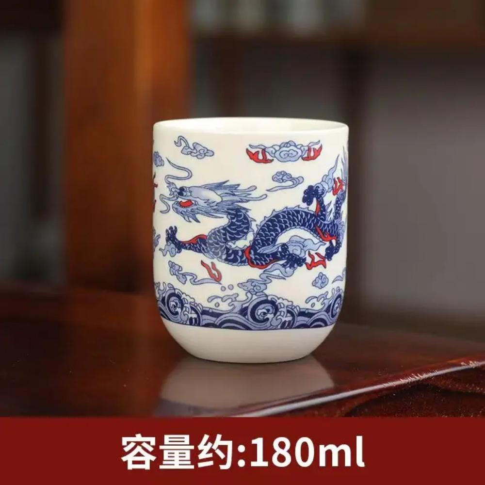 Yamada Japanischer Stil Handbemalt Unterglasurfarbiges Teekannen-Set mit Kanne und Tassen Teeset Erntedankfest