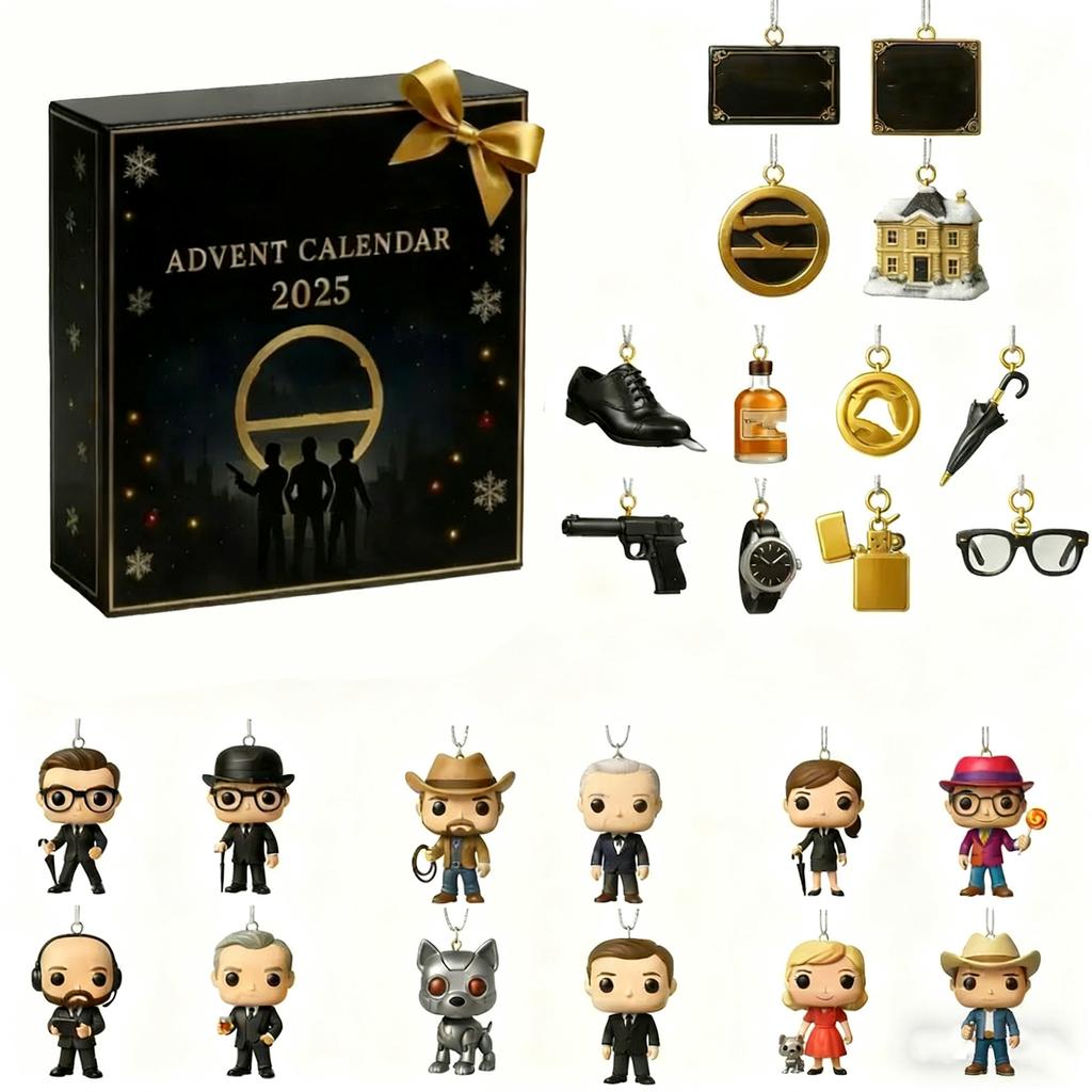 2D Plane+airplane Box +24PC+  Box Calendar For Christmas Countdown Of Agent Advent.