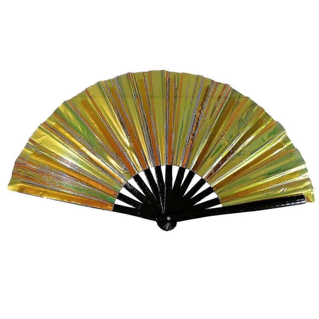10 Inch Folding Fan Bright Color Hand Rave Fan Festival Renaissance Party Bamboo Party Decorative