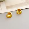 Manufacturer'S Supply Fine Beautiful Women Earrings Small And Simple Wide-Sided Diamond-Set Love Ear Buckle Spot