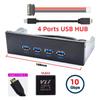 Xiwai 10Gbps 4-Port Hub Front Panel USB 3.1 Type-A & Type-C To Motherboard Type-E Connector Cable for 10Gbps 5.25" CD-ROM Bay Tray