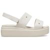 Crocs Comfortable Versatile Beach Sandals Women Sandals White Gray 210676-160