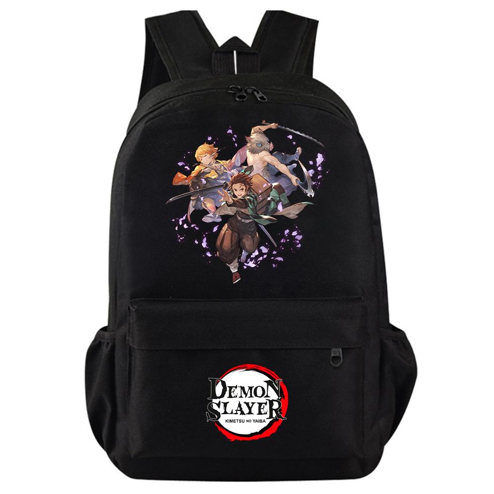 Anime Κινούμενο Σχέδιο Demon Slayer Εκτυπωμένο Σακίδιο Πλάτης Φοιτητική Πολύχρωμη Σχολική Τσάντα Μεγάλης Χωρητικότητας Αδιάβροχη Ταξιδιωτική Τσάντα Mochila Δώρο