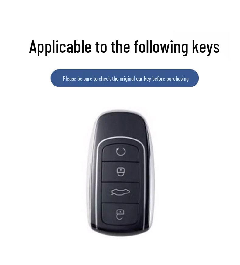 Premium Metal Protective Key Shell with Lanyard for Chery OMODA 5 - Full Coverage Key Case