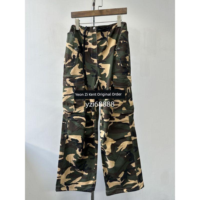 

Danish C * Couutur American High Street Loose Version Pants Camouflage Cargo Pants Street Dance Casual Straight-Leg Wide-Leg Pants Pants Camouflage pants co S