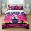 Courage the Cowardly Dog Bedroom 3Pcs Bedding Set Soft Bed Sheet Pillowcases Home Bedding Decoration