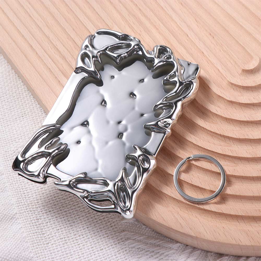 Metallic Style Photo Card Frame Electroplate Idol Photo Display Stand  Card Storage Case