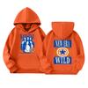 Kids Long Sleeve Loose Fit Pullover Hoodie with Letter Print and Pockets