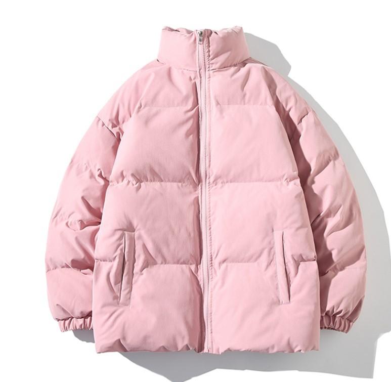 Winter Jacket Men Parkas Thicken Warm Coat Men's Stand Collar Solid Color Casual Parka Women Fashion Streetwear